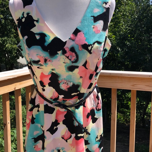 Black label by Evan Picone multicolor dress - Picture 2 of 4